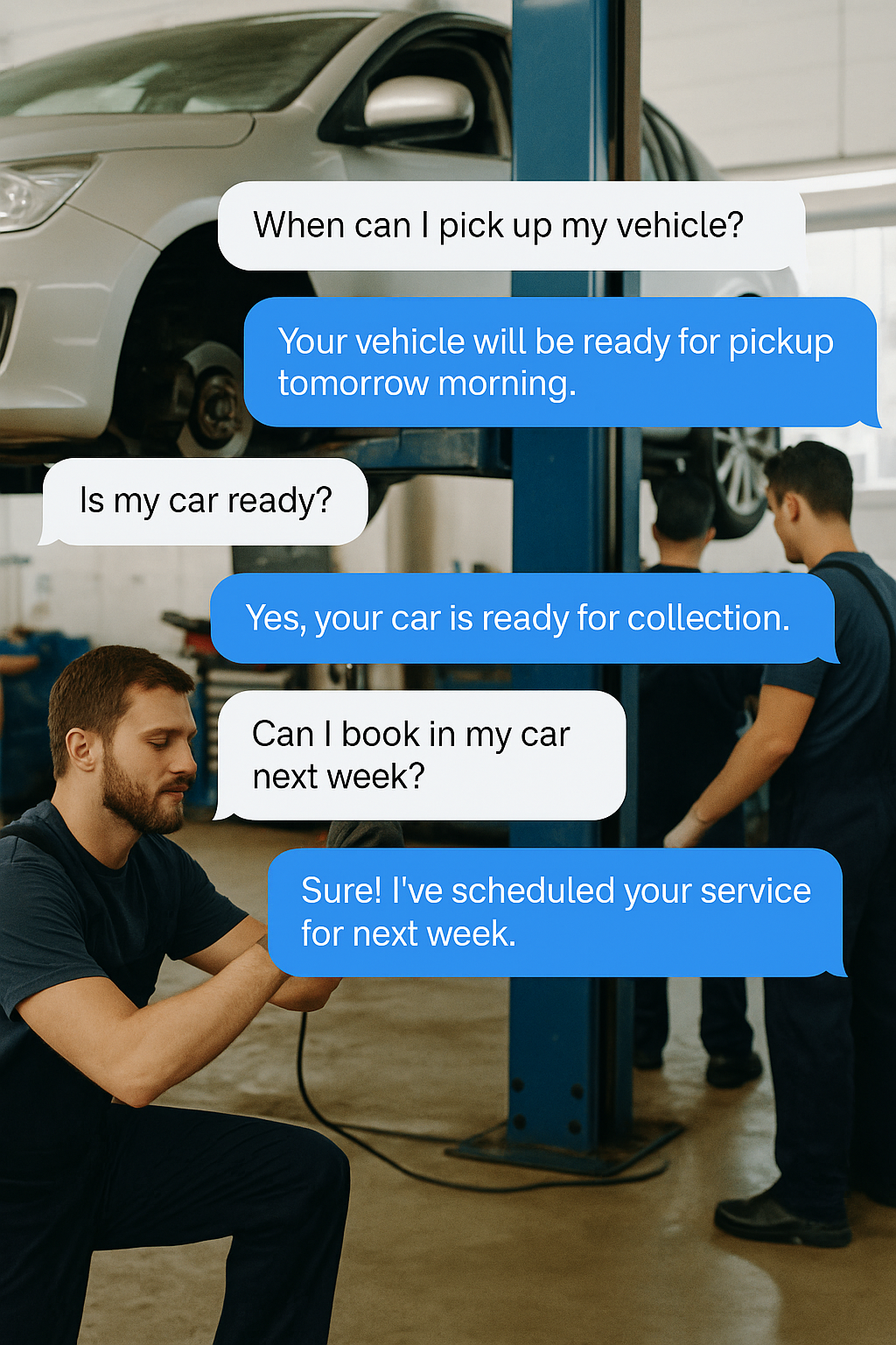 Automotive repair shop AI assistant