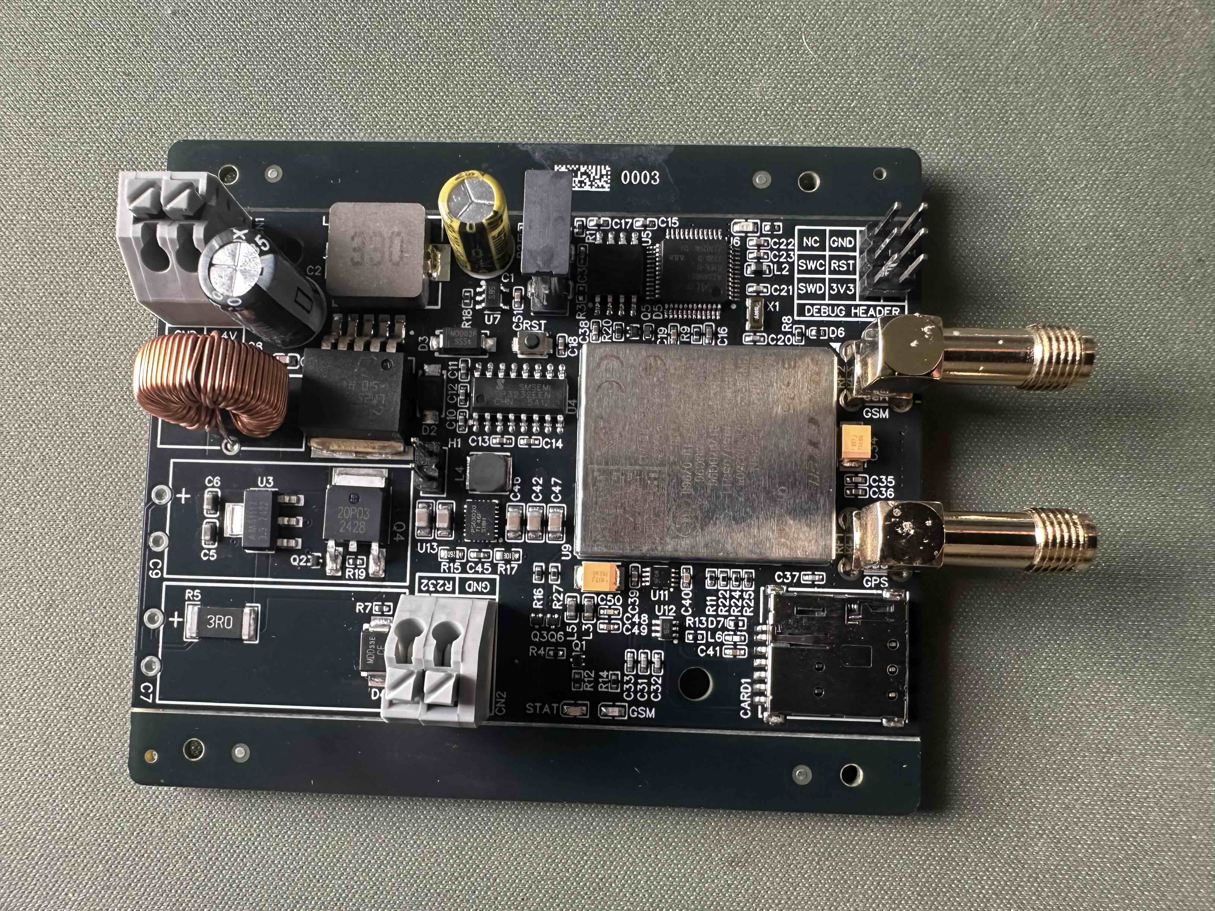Custom IoT PCB actual implementation